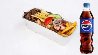 Kapsalon z kraftową wołowiną+ Pepsi
