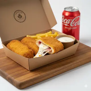 Menú Box Pollo San Jacobo (Ración)