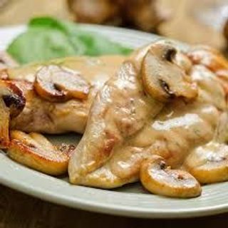 Plat Escalope Au Champignons