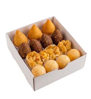 Box Família 25 Salgados (cada salgado tem 22g)