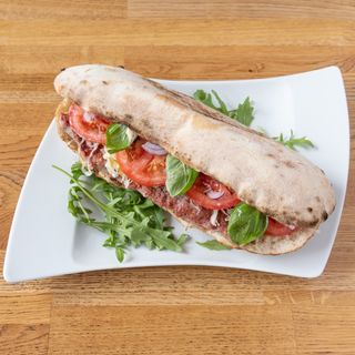 Panino di carne salsiccia