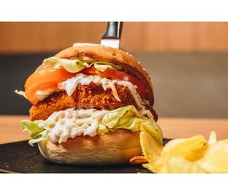 Fish & chips burger
