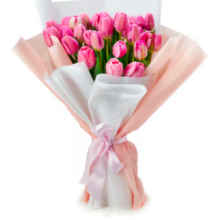 Bukiet różowych tulipanów 