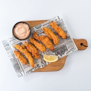 Пилешки хапки с корнфлейкс с чеснов сос