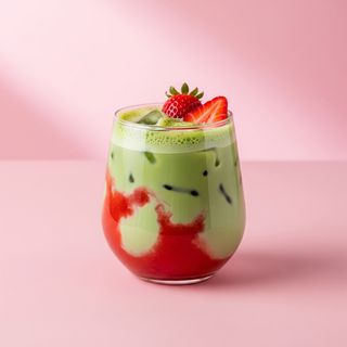 Ice fresa matcha latte (330 ml.)