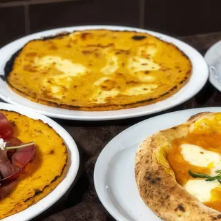 Farinata prosciutto cotto e funghi
