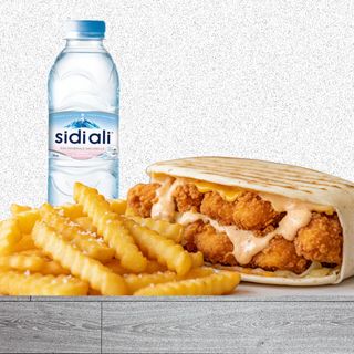 Tacos Poulet (Crispy) + Frites + Eau Minérale 50Cl