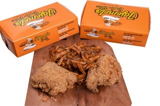 2 Pcs Of Chicken And Fries Masala