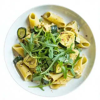 Pasta Alcachofa Y Rúcula