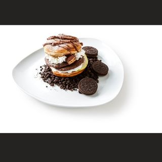 Waffle cioc fondente,cioc.bianco ,oreo,caramello salato