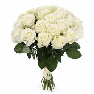Bouquet de 20 fleurs blanche