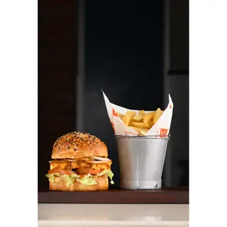 Paneer Tikka Square Burger Meal