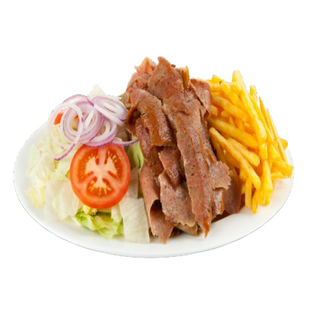 Plato de Carne, Patatas y Ensalada