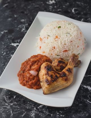 Riz Sauce Yassa Poulet