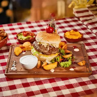Hamburgquesa con queso