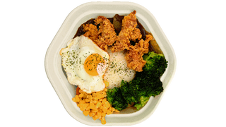 Curry chicken tender rice