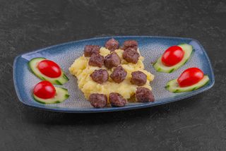 Мини котлеты с пюре