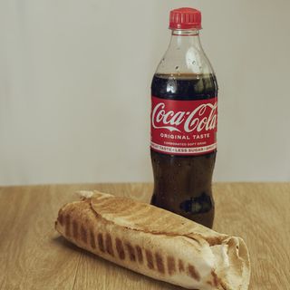 Medium Chicken Shawarma + one sausage + 50cl PET Drink