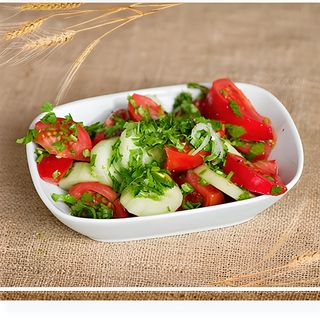 კიტრი-პომიდვრის სალათი