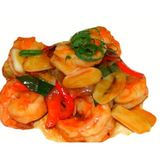 40. Langostinos Con Salsa Picante (10 Pzs.)