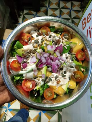 Ensalada mango y aguacate