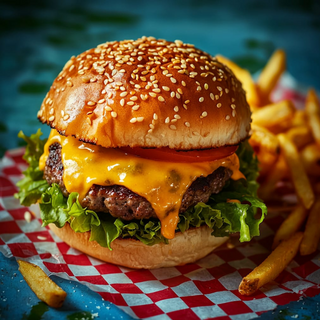 Hamburger Viande Hachée Au Fromage