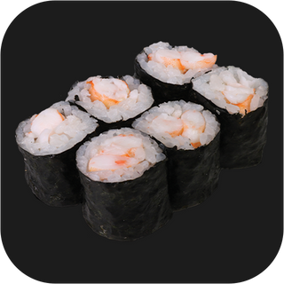 345.hosomaki gambero cotto(6pz)熟虾小卷