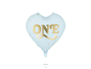 BALON "One" niebieski