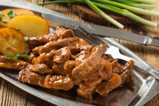 ბეფსტროგანოვი კარტოფილის პიურეთი