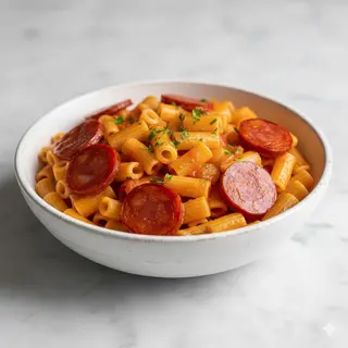 Macarrones con chorizo