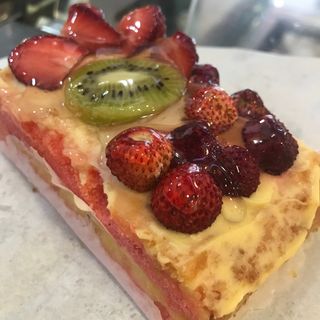 Trancio di torta con crema