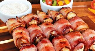 Espeto de Frango e Bacon (Medalhão)