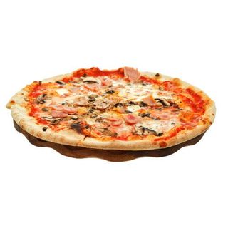 pizza familiar margarita con champiñones  con bebida lata gratis