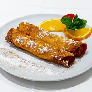 Filloas de crema al perfume de canela