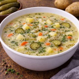 Zupa ogórkowa na rosole