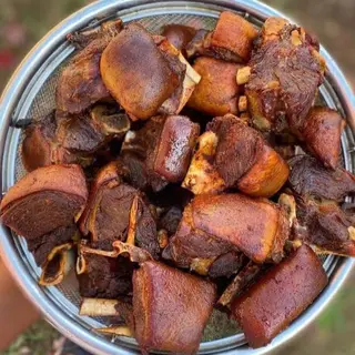 Fried Goat meat 
