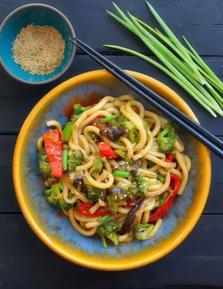 Yaki Udon Con Verduras
