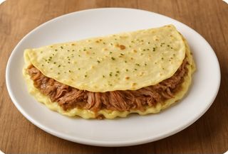 Crepe gourmet de carrillada