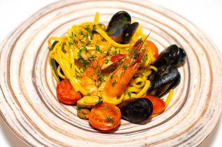 Tagliolini con Frutti di Mare/Tagliolini cu fructe de mare