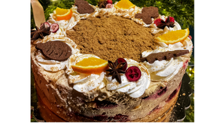 Ciasto lotus z wiśnią