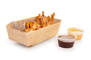 Cesta 15 espetos de pollo con 2 salsas