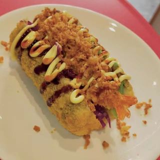 Hotdog tempura ebi
