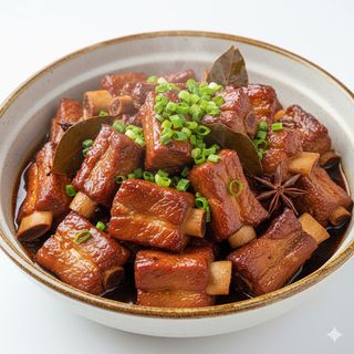 Costine di maiale brasato 红烧排骨