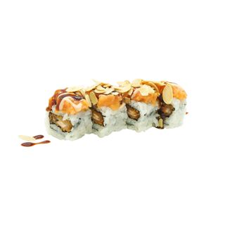 Uramaki salmone e mandorle roll - 4 pezzi