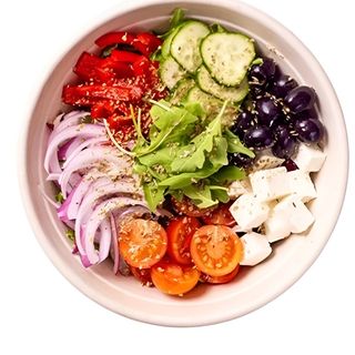 Bowl z kurczakiem i serem feta