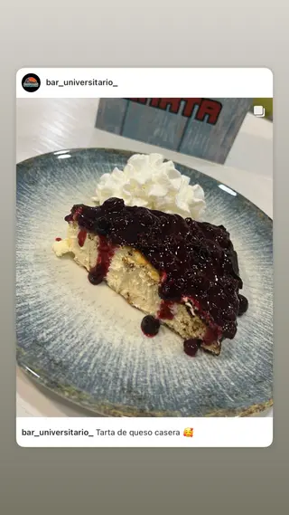 Tarta De Queso Y Coulis De Frutos Del Bosque