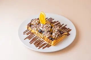 Вафли с голубикой