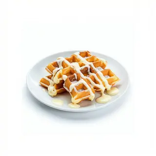 Gofres Con Chocolate Blanco