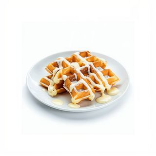 Gofres Con Chocolate Blanco