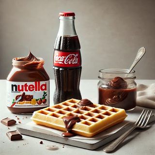 Waffle più bibita